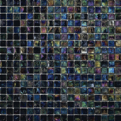 Orchis 5/8" x 5/8" Iridescent Glass Mosaic