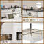 Structure de lit grand format en métal avec station de charge USB - Assemblage ultra-silencieux et sans outil, sans sommier tapissier, blanc-402276941
