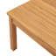 Banc d'extérieur en bois d'acacia avec coussin et table basse H 15 po, ensemble de 2