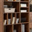 Bibliothèque en bois massif de luxe clair