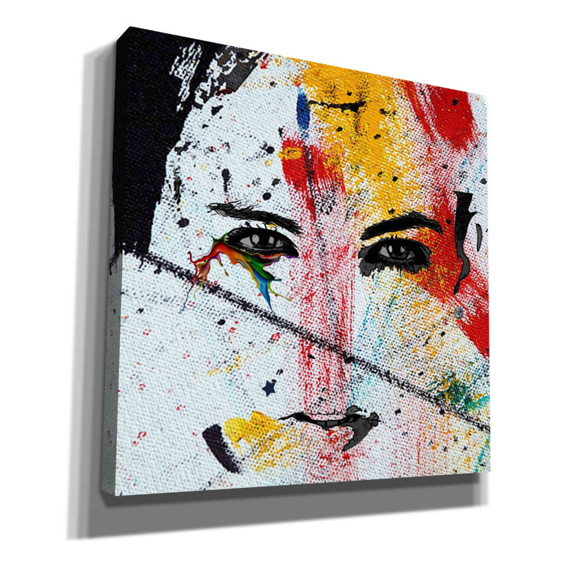 «Face Paint» par Karen Smith, art mural sur toile, H 12 po x l 12 po x P 0,75 po
