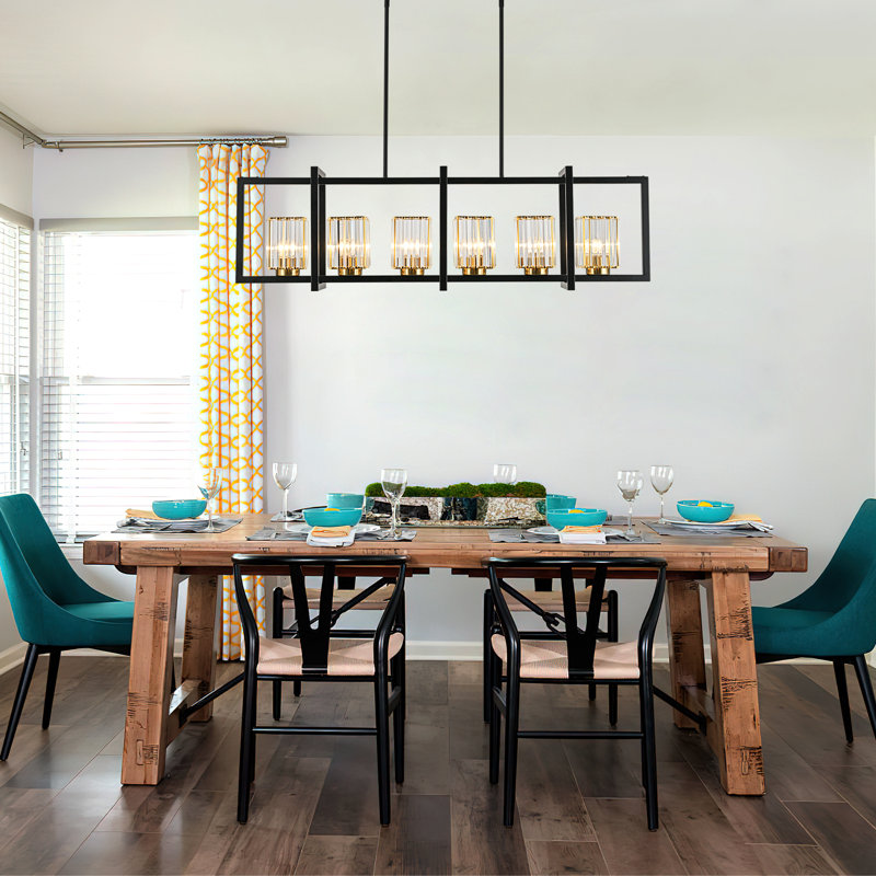 6 - Light Black/Gold Kitchen Island Pendant