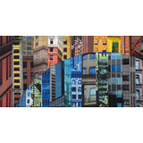 Patchwork City 19 Print by Marilyn Henrion