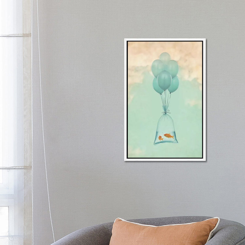 Flight To Freedom I by Vin Zzep - Print on Canvas, White Framed, 66.04 cm H x 45.72 cm W