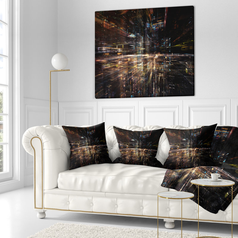 Coussin Glow of Technology - imprimé abstrait