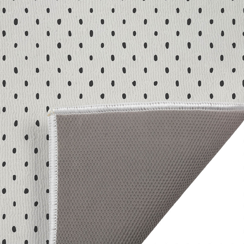 Paillasson Teeny, Ivory, Charcoal, 34" W x 21" L