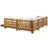 Trindle Solid Wood 5 - Person Seating Group with Cushions