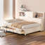 Lit de jour double en bois avec tiroirs de rangement et ports USB - Conception multifonctionnelle - Capacité de 350 lb