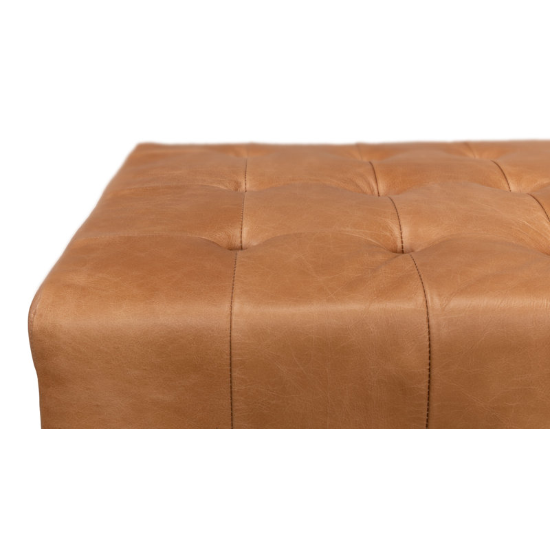 Beam Leather Bench