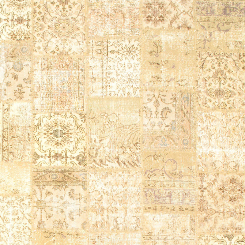Hand Woven Wool Patchwork Area Rug