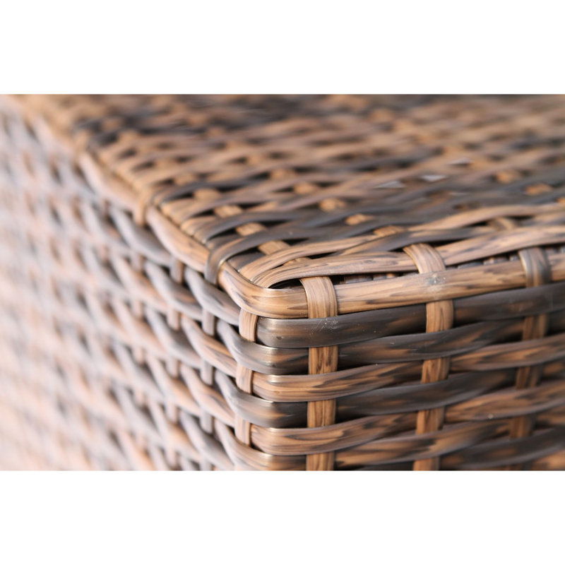 Table basse brune avec plateau et base en verre brillant, L 33 po x l 22 po x H 18 po, pour une utilisation multiple dans des espaces résidentiels non résidentiels