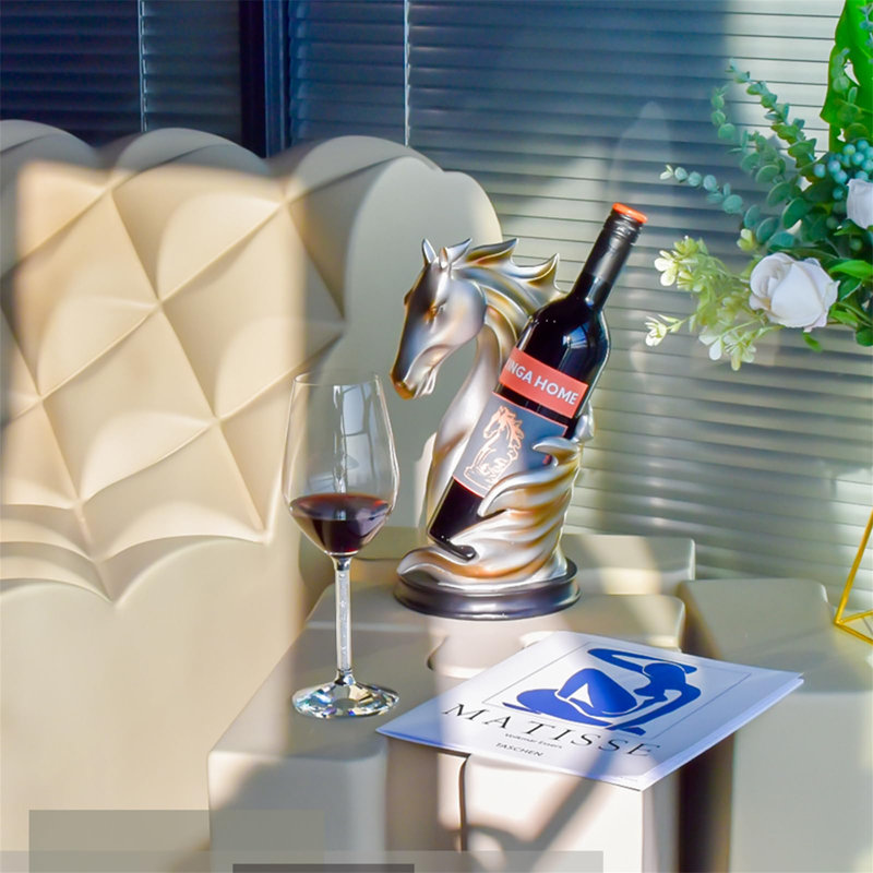 Kharbanda Floor Wine Bottle Rack, Silver colors