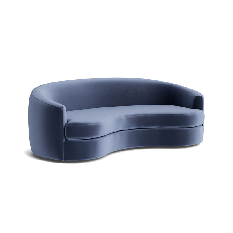 Giselle 85 Sofa, Performance Velvet - Indigo