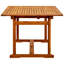 Stewart Rectangular Acacia Extendable Outdoor Dining Table With Umbrella Hole , cm W cm D-731693236