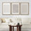 «Geometric Subtle Abstract Modern Minimalist Neutral Home Decor», reproduction d'art sur toile encadrée