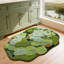 Grand tapis de salle de bain vert forêt LUMI, tapis de bain doux et moelleux antidérapant, tapis lavable à séchage rapide pour plancher de douche, chambre à coucher, chambre d'enfant, 24 po x 36 po