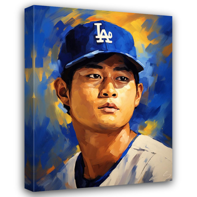 "Shohei Ohtani 2" sur toile, H 24 po x l 20 po