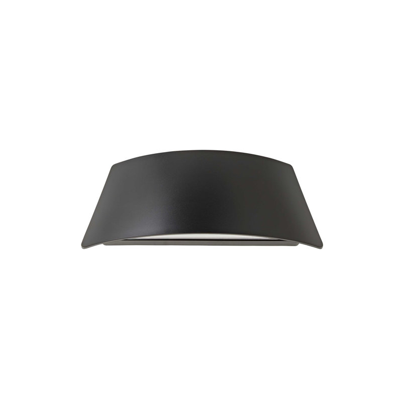 Deneesha Matte Black 8cm H Integrated LED Outdoor Sconce