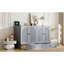 Grand lit moderne gris avec système de tiroirs fonctionnel et pratique-2060299208-2060299205