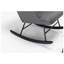 Chaise berçante en cuir de polyuréthane avec coussin lombaire et repose-pieds Bonrcea l 26,38 po x P 31,89 po x H 33,07 po