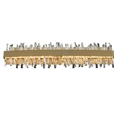 Glacier 1 LT Brushed Champagne Gold Vanity Light Allegri