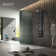 Monsoon 57 In. 4-Jetted Full Body Shower Panel System With Heavy Rain Shower And Spray Wand In Matte Black