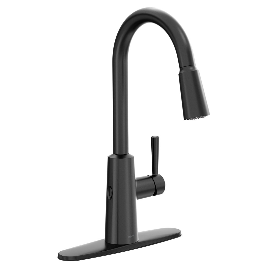 Moen Riley Single Handle MotionSense Wave Pull Down Kitchen Faucet with Power Clean Technology Moen