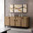 Stylish Console Table, Walnut Finish, 63.0 x 29.5 x 16.5 inches | 100% Melamine Coated Particle Board, Thickness: 0.7 inches | Perfect for Entryway, Living Room or Office, Durable & Modern Design-1139839765