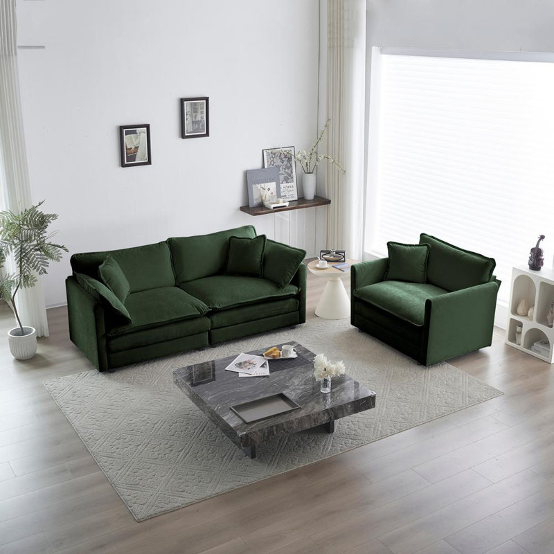 2-Piece Upholstered Sofa