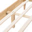 Structure de lit rembourrée en molleton en polaire de grande taille, surface de couchage confortable, pieds fuselés, structure de rangement sous le lit avec tête de lit, qualité de fabrication, quatre pieds, lattes de soutien