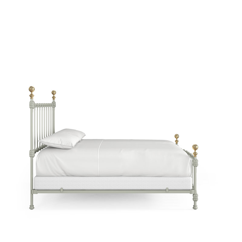 151 Palatial Bed | Complete Standard, King, Gunmetal/Antique Gold