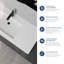 47" Wall Mounted Solid Surface Bathroom Sink-108486638