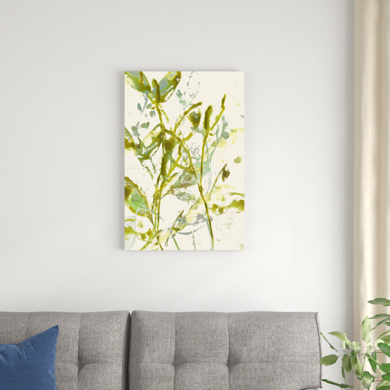 Feuilles d'aquarelle II, H 30 po x l 20 po x P 1,25 po