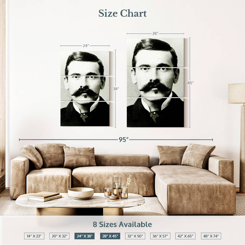 Keiraleigh Doc Holliday 1882, H 38 po x l 24 po