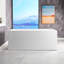 Baignoire de trempage autoportante rectangulaire en acrylique avec rangement intégré 59 po x 29,5 po-60822956
