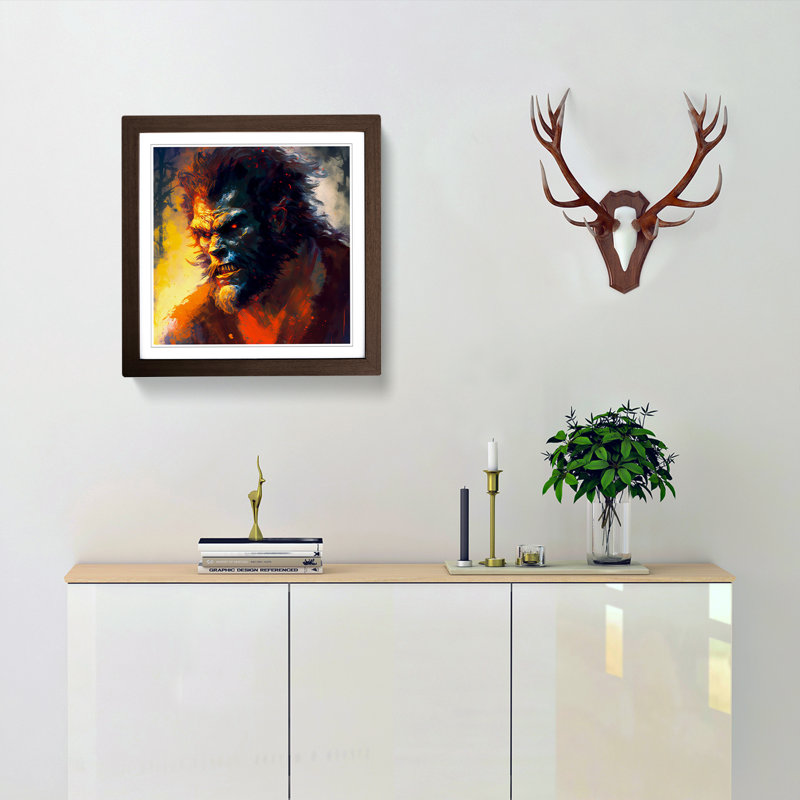 Werewolf Post-Impressionism - Framed Print, Walnut