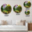 Vibrant Pathway In A Peaceful Green Park - Horloge murale Country-1241937550