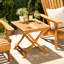 Square Acacia Outdoor Side Table , 50cm cm W 50cm cm D