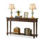 Console rectangulaire en bois massif noyer-495367459