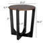 Table d'appoint en bois d'acacia massif