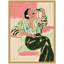 Impression sur toile encadrée «Fashion Woman Dr potable Martini» par Honey Island Studio