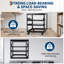 12U Open Frame Server Rack with Adjustable Depth 22-40" | Carbon Steel Network Rack, Wall Mount/Freestanding, 4 Locking Casters for Home/Office/Commercial