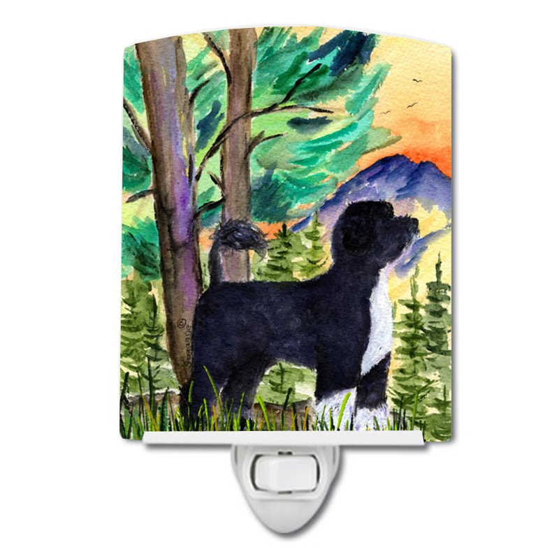 Portuguese Water Dog Ceramic Night Light