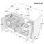 Meuble-lavabo multifonctionnel avec portes et tiroirs 36 po avec lavabo 36 po