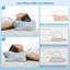 Coussin cervical pour le cou et les épaules, coussin en mousse à mémoire de forme, coussin de soutien du cou ergonomique pour ceux qui dorment sur le dos avec taie d'oreiller