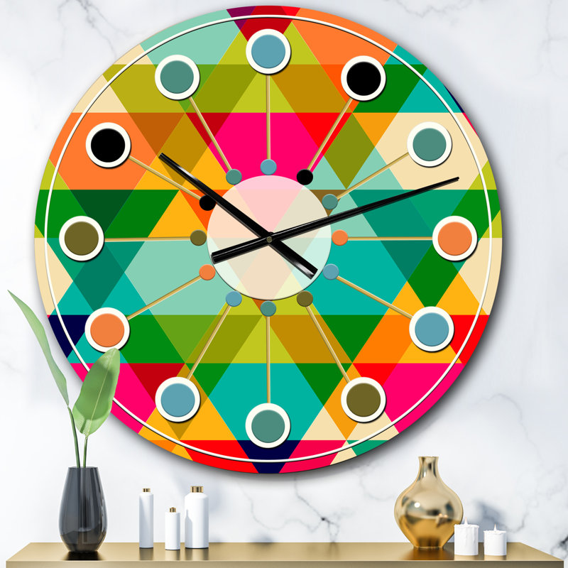 Horloge murale Diamond Mid-Century, Surdimensionné