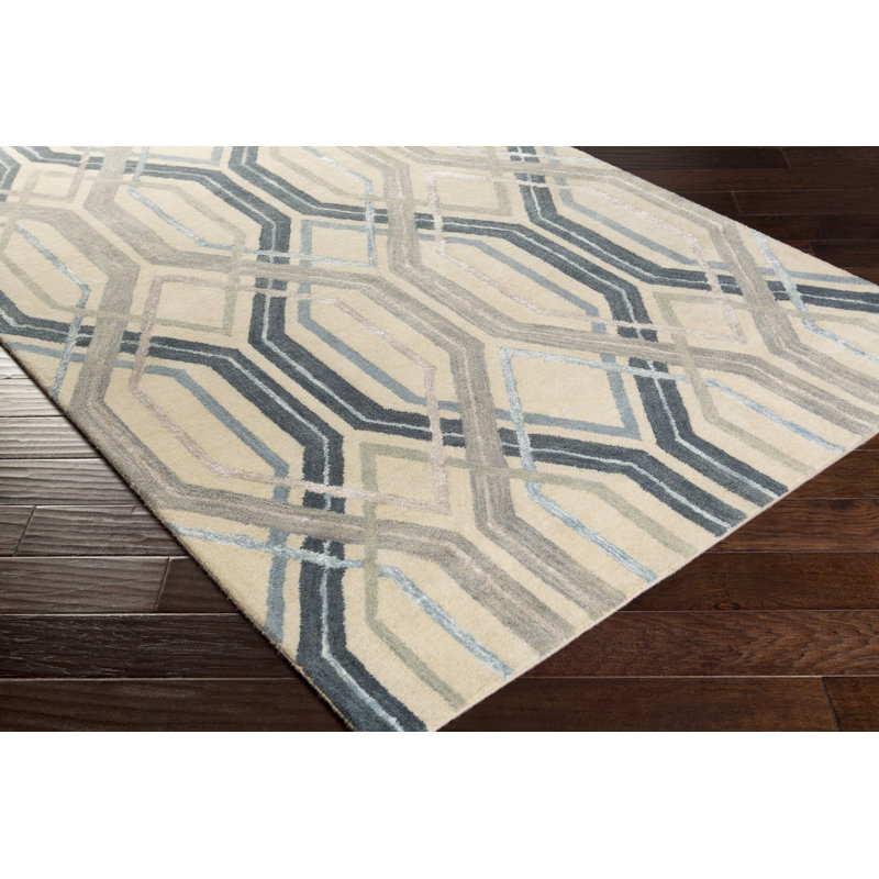 Geometric Indoor Rug, Rectangle 2' x 3'
