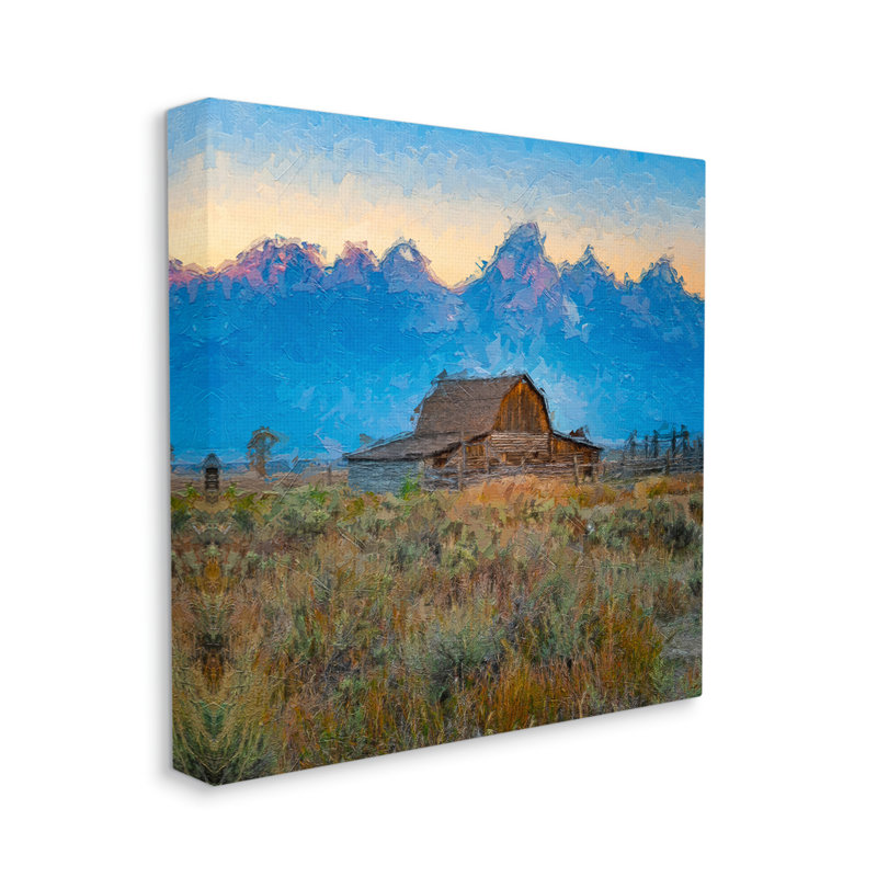 Coucher de soleil audacieux bleu, Plaque murale, L 17 po x H 17 po