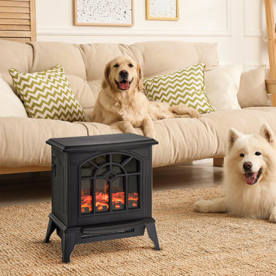Compton Belfry Heating 36.5cm W Black Electric Stove
