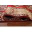 Tapis de couloir traditionnel rouge géométrique 4 x 13